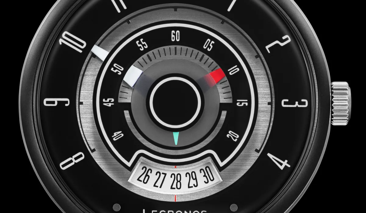 Mechanical watch front view